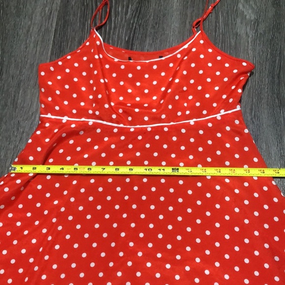Forever 21 Orange Polka Dot Dress - Picture 7 of 9